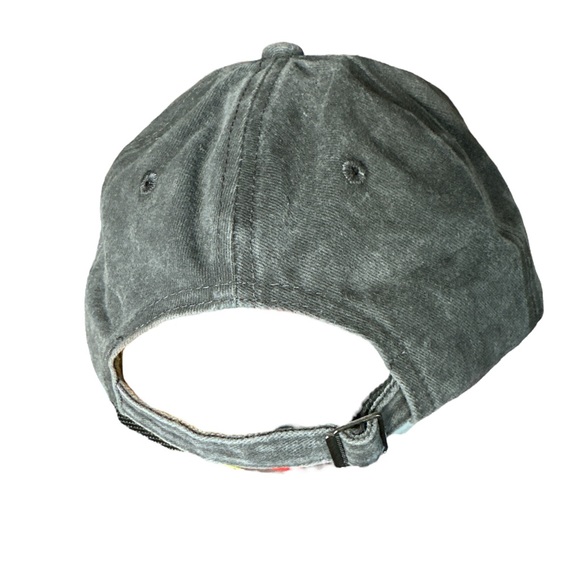 Vintage Washed Distressed USA Flag Baseball Cap - Adjustable Unisex - Picture 2 of 3